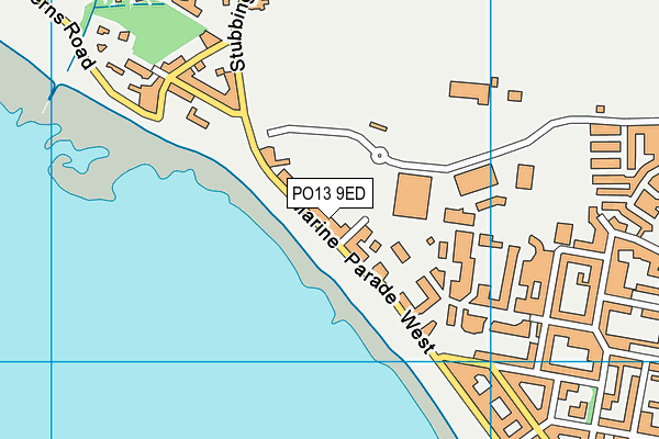 PO13 9ED map - OS VectorMap District (Ordnance Survey)