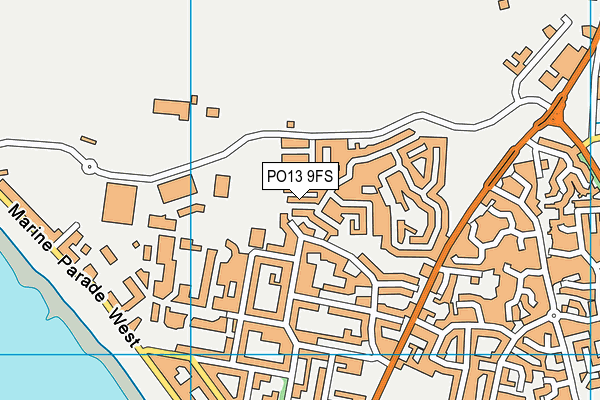 PO13 9FS map - OS VectorMap District (Ordnance Survey)