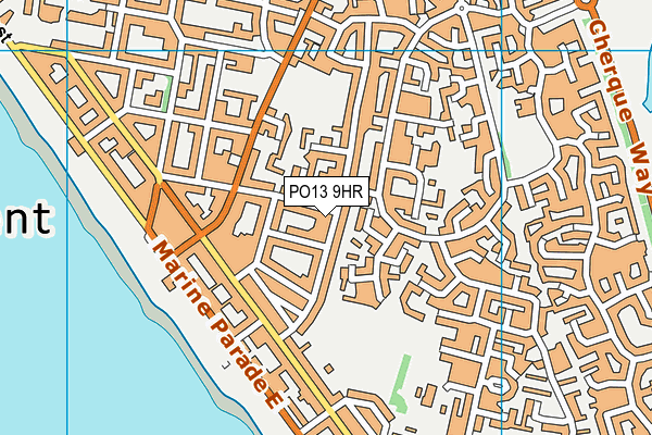 PO13 9HR map - OS VectorMap District (Ordnance Survey)