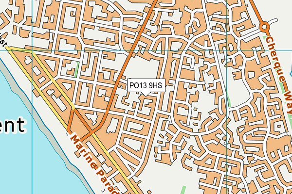 PO13 9HS map - OS VectorMap District (Ordnance Survey)