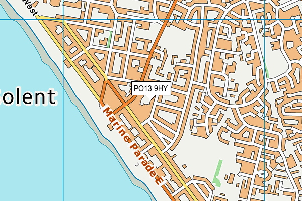 PO13 9HY map - OS VectorMap District (Ordnance Survey)