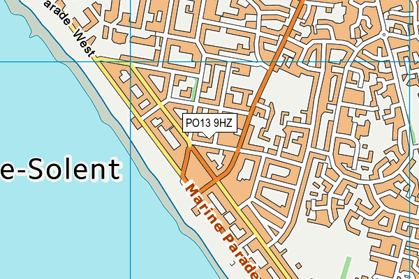 PO13 9HZ map - OS VectorMap District (Ordnance Survey)