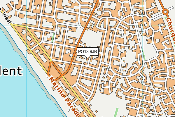 PO13 9JB map - OS VectorMap District (Ordnance Survey)