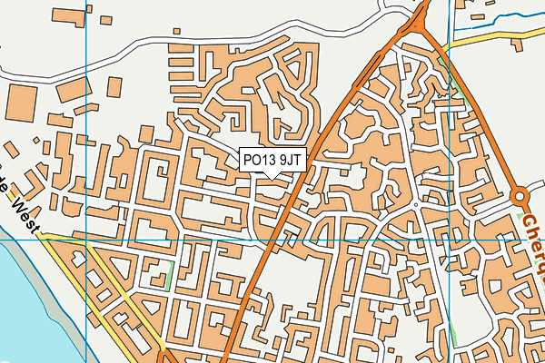 PO13 9JT map - OS VectorMap District (Ordnance Survey)