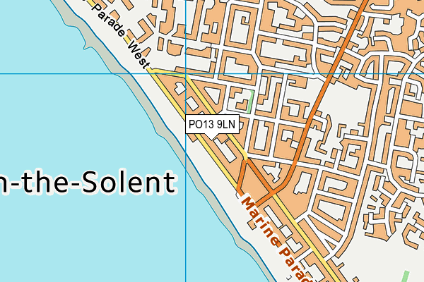 PO13 9LN map - OS VectorMap District (Ordnance Survey)