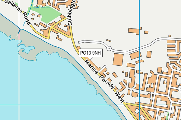 PO13 9NH map - OS VectorMap District (Ordnance Survey)