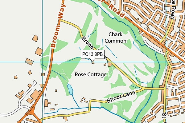 Lee-on-the-solent Golf Club map (PO13 9PB) - OS VectorMap District (Ordnance Survey)