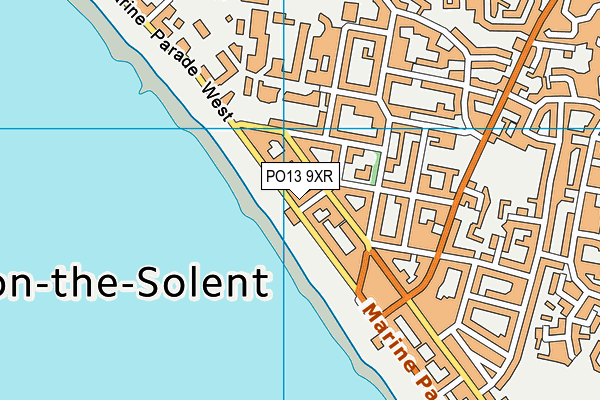 PO13 9XR map - OS VectorMap District (Ordnance Survey)