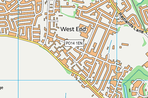 PO14 1EN map - OS VectorMap District (Ordnance Survey)