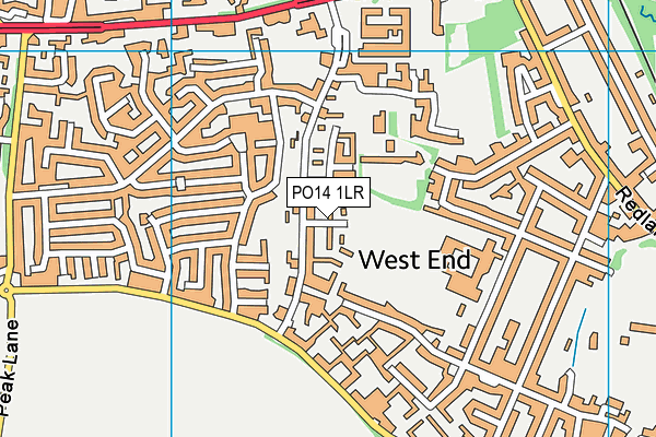 PO14 1LR map - OS VectorMap District (Ordnance Survey)