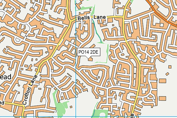Crofton Hammond Junior School map (PO14 2DE) - OS VectorMap District (Ordnance Survey)