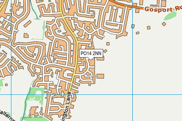 PO14 2NN map - OS VectorMap District (Ordnance Survey)