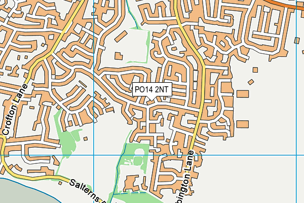 PO14 2NT map - OS VectorMap District (Ordnance Survey)