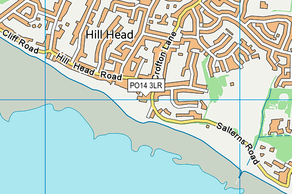 PO14 3LR map - OS VectorMap District (Ordnance Survey)