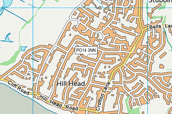 PO14 3NN map - OS VectorMap District (Ordnance Survey)