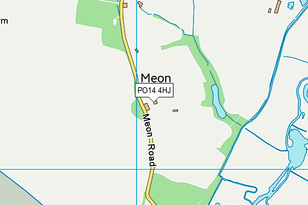 PO14 4HJ map - OS VectorMap District (Ordnance Survey)