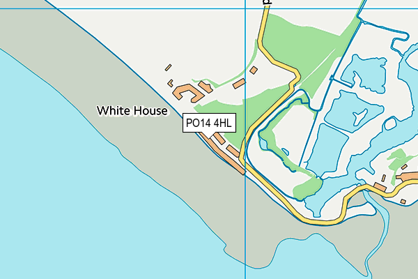 PO14 4HL map - OS VectorMap District (Ordnance Survey)