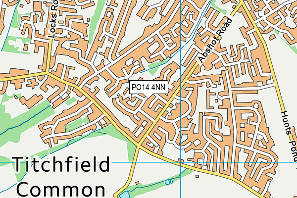 PO14 4NN map - OS VectorMap District (Ordnance Survey)