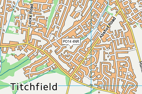 PO14 4NR map - OS VectorMap District (Ordnance Survey)