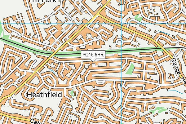 PO15 5HR map - OS VectorMap District (Ordnance Survey)