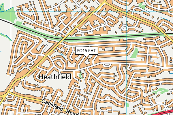 PO15 5HT map - OS VectorMap District (Ordnance Survey)