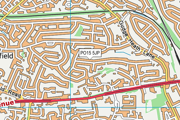 PO15 5JP map - OS VectorMap District (Ordnance Survey)