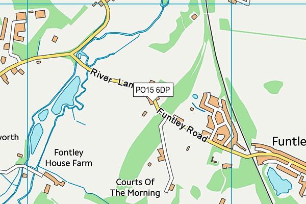 PO15 6DP map - OS VectorMap District (Ordnance Survey)