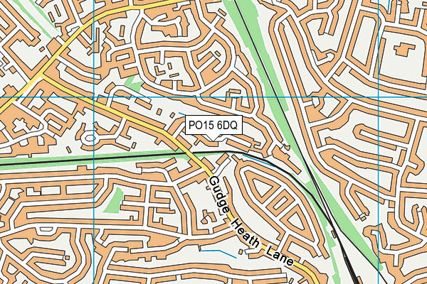 PO15 6DQ map - OS VectorMap District (Ordnance Survey)