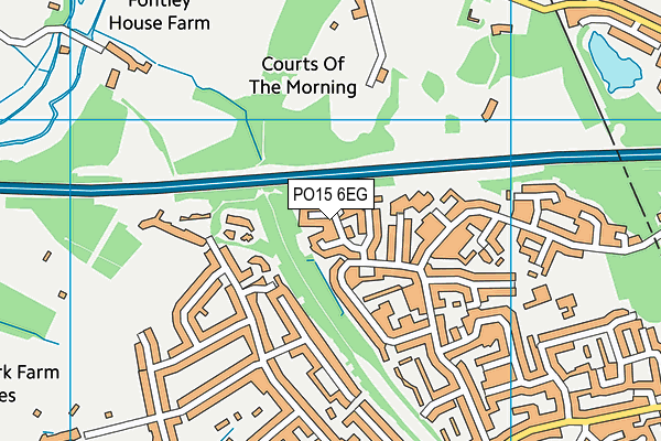 PO15 6EG map - OS VectorMap District (Ordnance Survey)