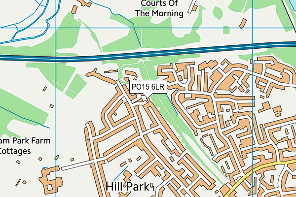 PO15 6LR map - OS VectorMap District (Ordnance Survey)