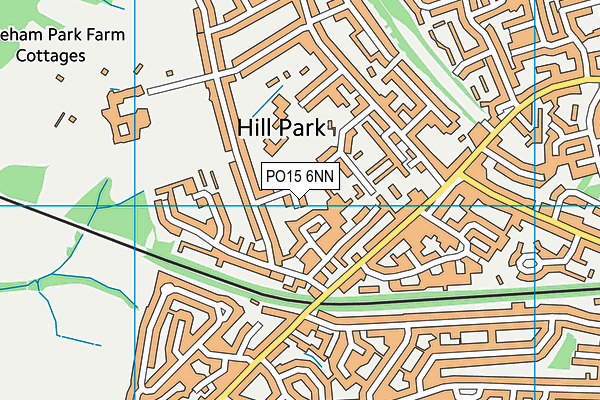 PO15 6NN map - OS VectorMap District (Ordnance Survey)