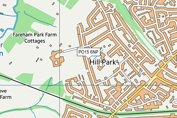 PO15 6NP map - OS VectorMap District (Ordnance Survey)