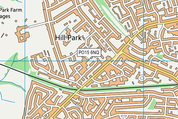 PO15 6NQ map - OS VectorMap District (Ordnance Survey)