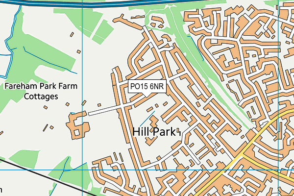 PO15 6NR map - OS VectorMap District (Ordnance Survey)