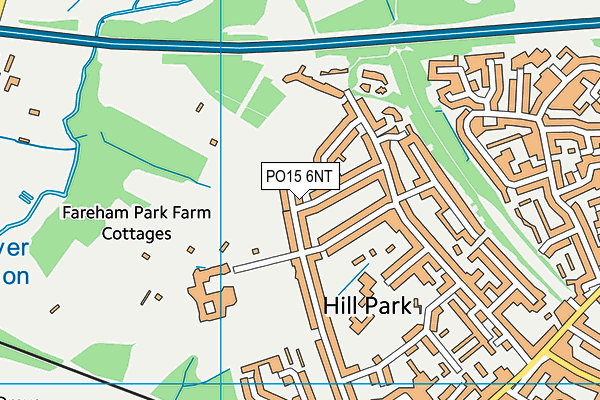 PO15 6NT map - OS VectorMap District (Ordnance Survey)