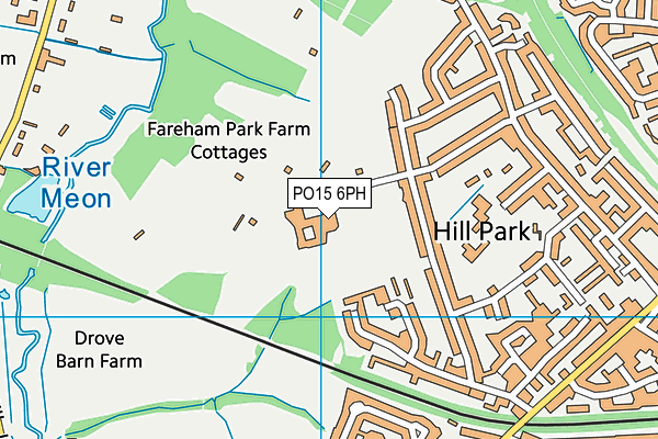 The Henry Cort Community College map (PO15 6PH) - OS VectorMap District (Ordnance Survey)