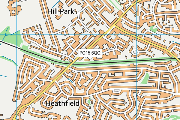 PO15 6QQ map - OS VectorMap District (Ordnance Survey)