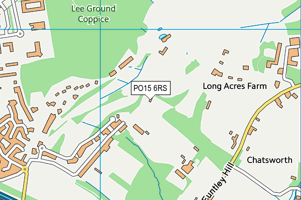 PO15 6RS map - OS VectorMap District (Ordnance Survey)
