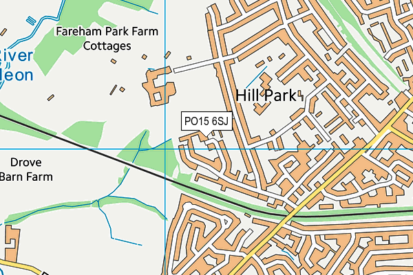 The Henry Cort Community College Sports Fields map (PO15 6SJ) - OS VectorMap District (Ordnance Survey)