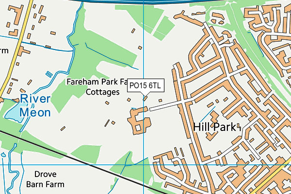 PO15 6TL map - OS VectorMap District (Ordnance Survey)