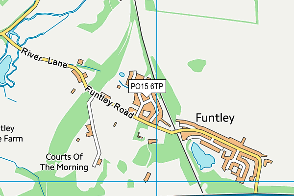 PO15 6TP map - OS VectorMap District (Ordnance Survey)