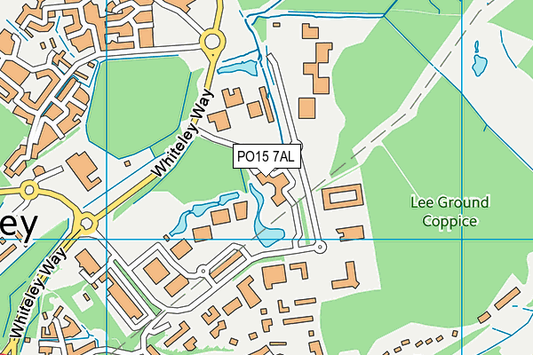 PO15 7AL map - OS VectorMap District (Ordnance Survey)