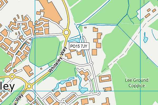 PO15 7JY map - OS VectorMap District (Ordnance Survey)