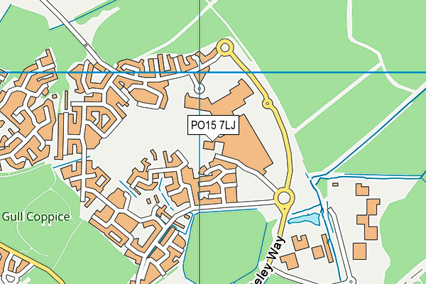 Meadowside Leisure Centre map (PO15 7LJ) - OS VectorMap District (Ordnance Survey)