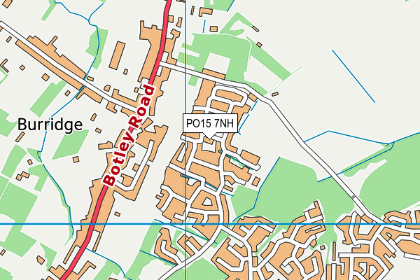 PO15 7NH map - OS VectorMap District (Ordnance Survey)