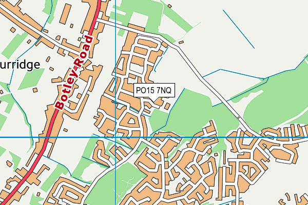 PO15 7NQ map - OS VectorMap District (Ordnance Survey)