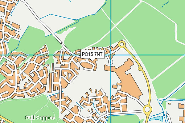 PO15 7NT map - OS VectorMap District (Ordnance Survey)