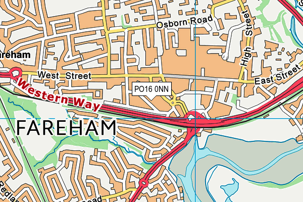 PO16 0NN map - OS VectorMap District (Ordnance Survey)