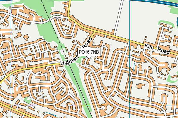 PO16 7NB map - OS VectorMap District (Ordnance Survey)