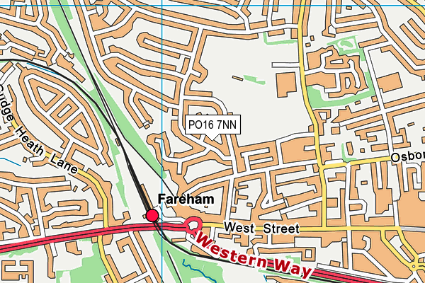 PO16 7NN map - OS VectorMap District (Ordnance Survey)